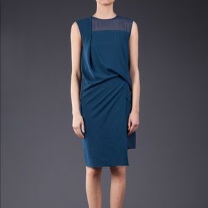 Helmut Lang Layered Drape Dress